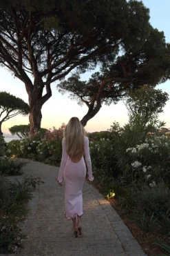 Ruffle Hem Midi Dress (Baby Pink)(Ruffle Hem Midi Dress Baby Pink) 9 Ruffle Hem Midi Dress (Baby Pink)(Ruffle Hem Midi Dress Baby Pink) -Same Los Angeles Tezza 0400copy scaled