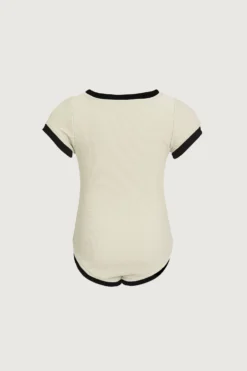 Gracie One Piece (ribbed Cream/black)(Gracie One Piece Ribbed Cream Black) -Same Los Angeles gracieback2 scaled