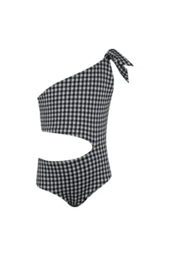 Peekaboo One Piece (black Gingham)(Peekaboo One Piece Black Gingham)